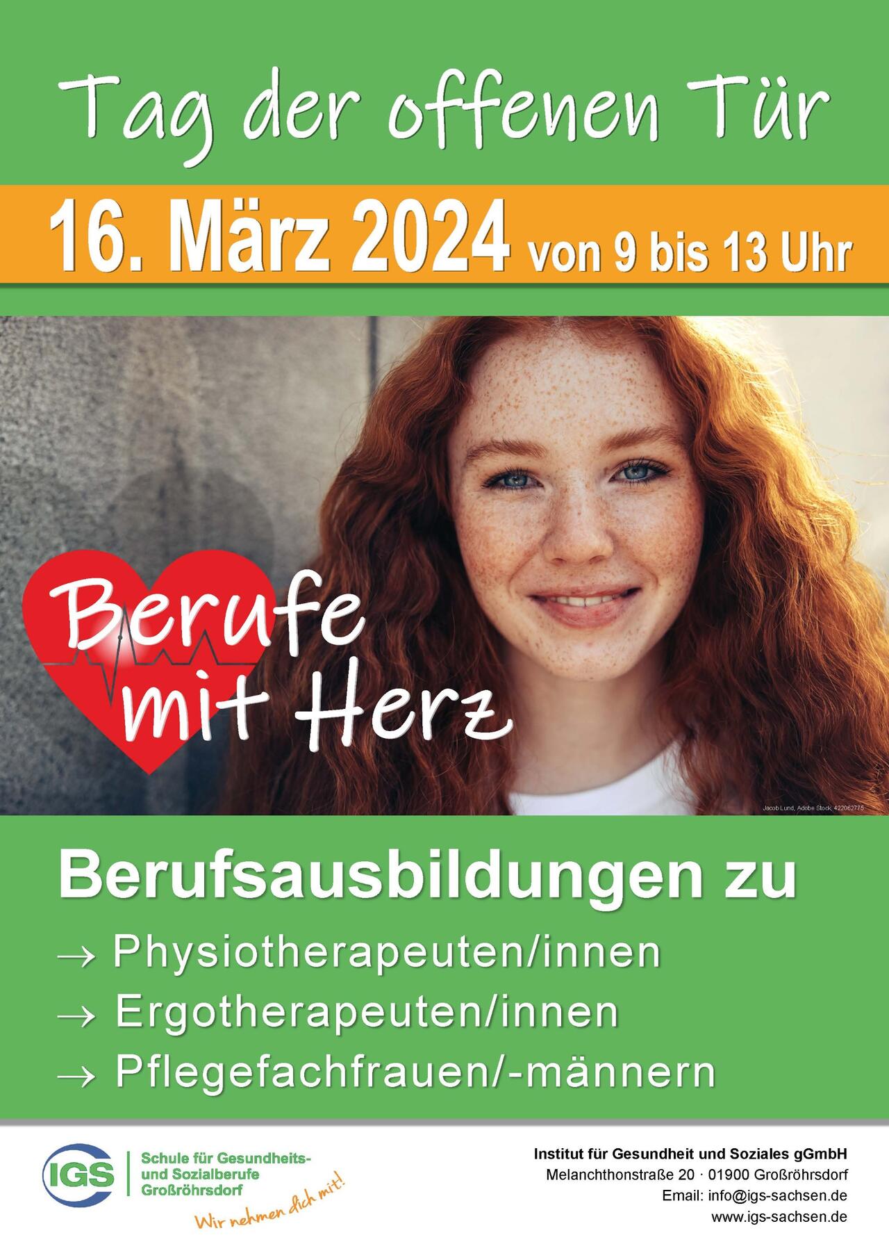 Plakat zum Tag der offenen Tür